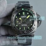 Copy Panerai Submersible Marina Militare Carbotech Watches Blacksteel 47mm